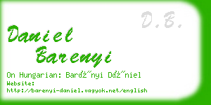 daniel barenyi business card